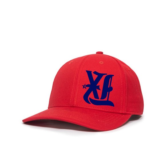 Texas TX Upside Down (Texas Rangers Colors) Premium Unisex Flex Fit / Fitted Hat - Picture 2 of 9
